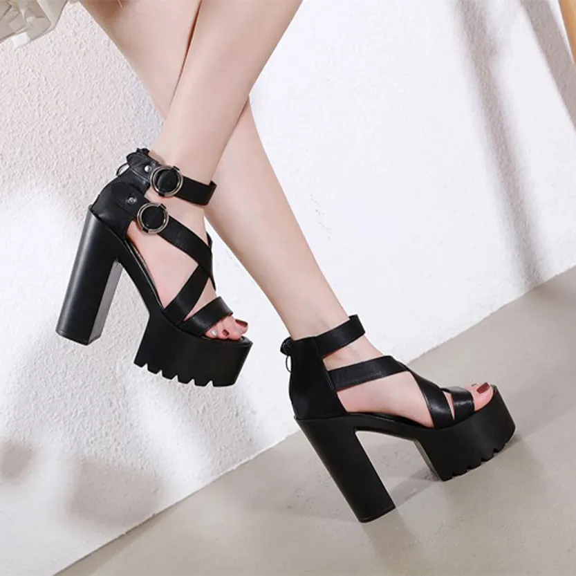 Funki Buys | Shoes | Women's High Gothic Platform Sandals