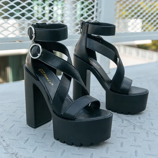 Funki Buys | Shoes | Women's High Gothic Platform Sandals