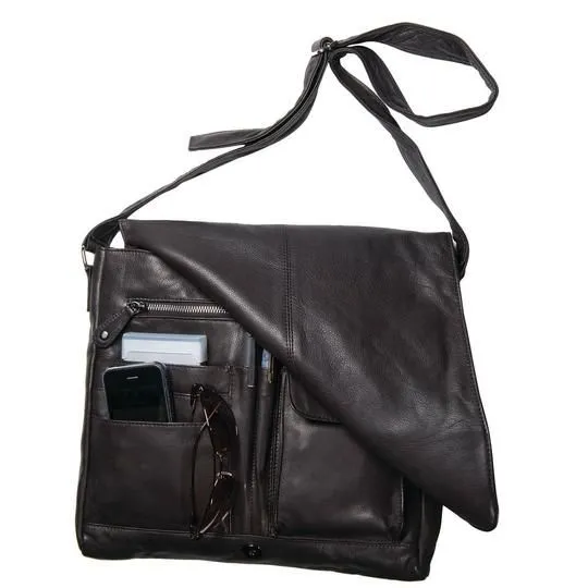 Gabee - Sam Leather Flapover Satchel Organiser