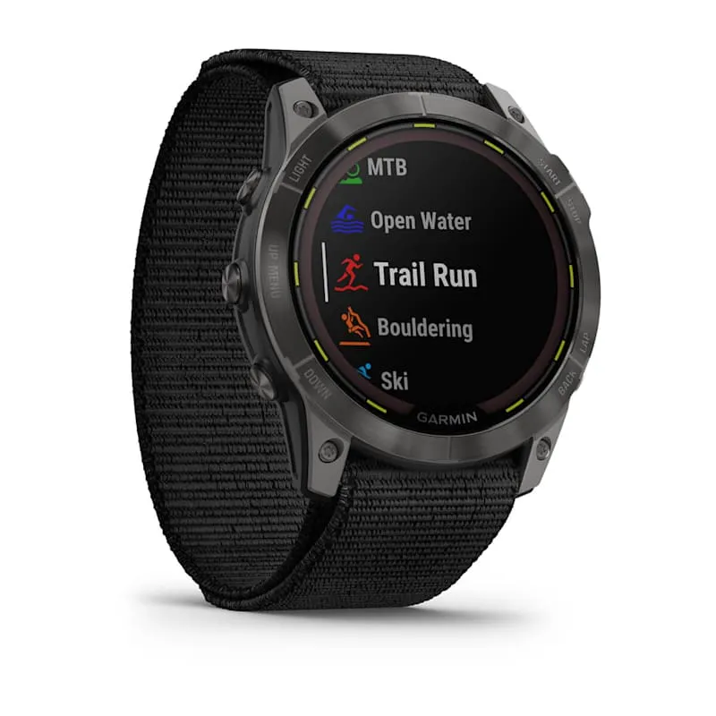 Garmin Enduro™ 2 Carbon Grey DLC Titanium with Black UltraFit Nylon Strap