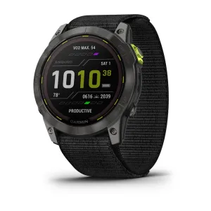 Garmin Enduro™ 2 Carbon Grey DLC Titanium with Black UltraFit Nylon Strap