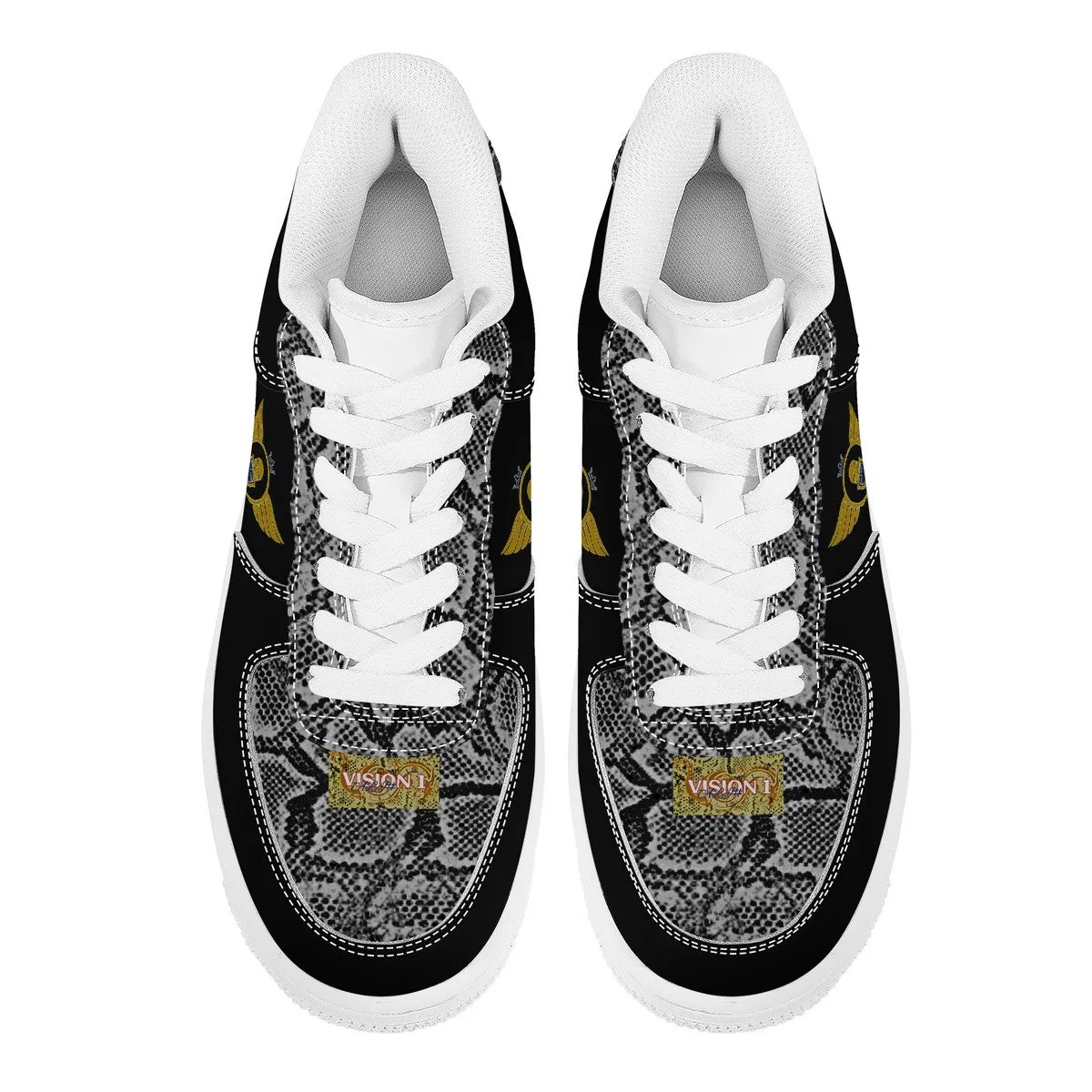 Gold Series - Gold and Black| Low Top Customized | Shoe Zero