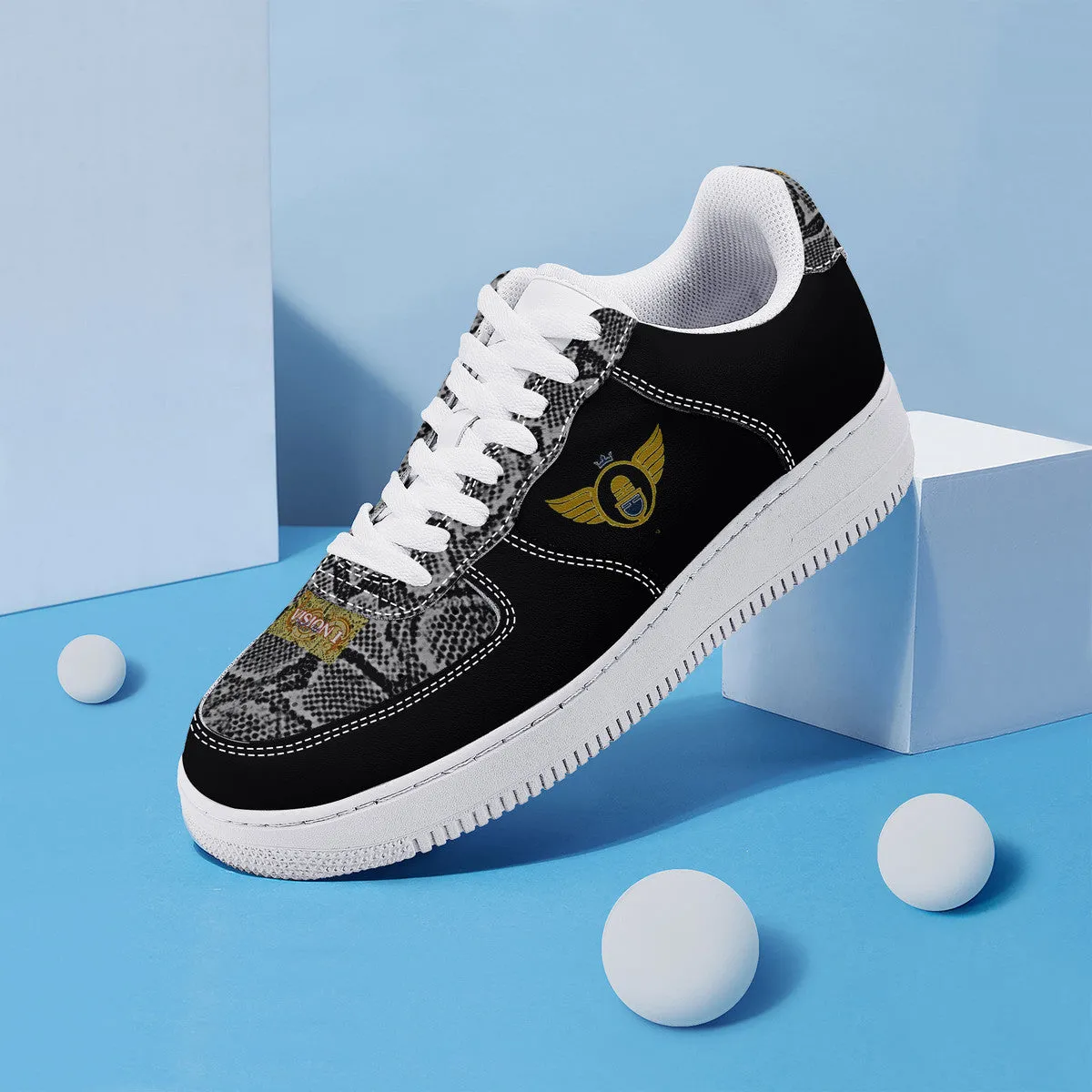 Gold Series - Gold and Black| Low Top Customized | Shoe Zero