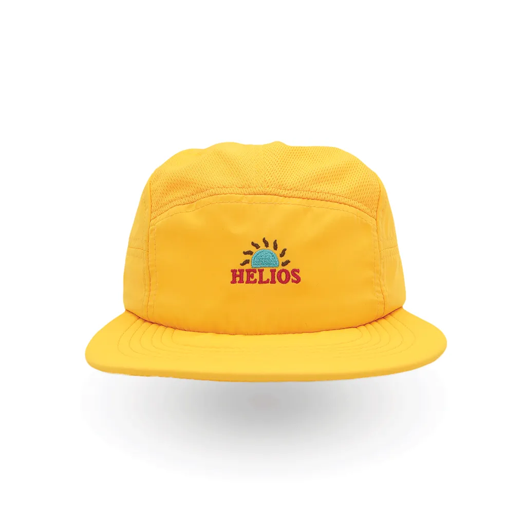 Helios Headwear Ultralight 7 Panel Soft Brim Cap - Yellow