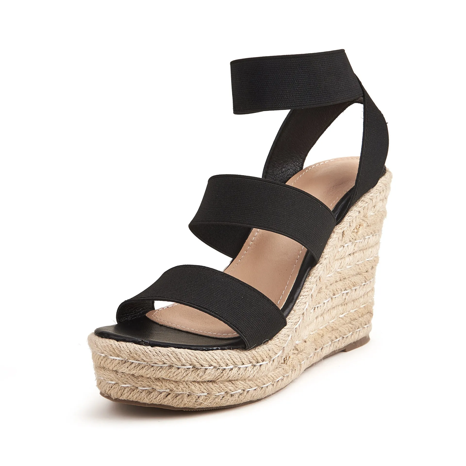 Hemp Rope Bottom  Wedge Heel Platform