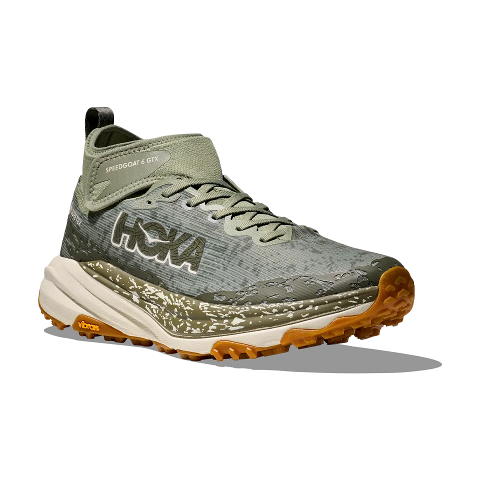 HOKA Men's Speedgoat 6 Mid GTX Sea Moss/Oak Milk