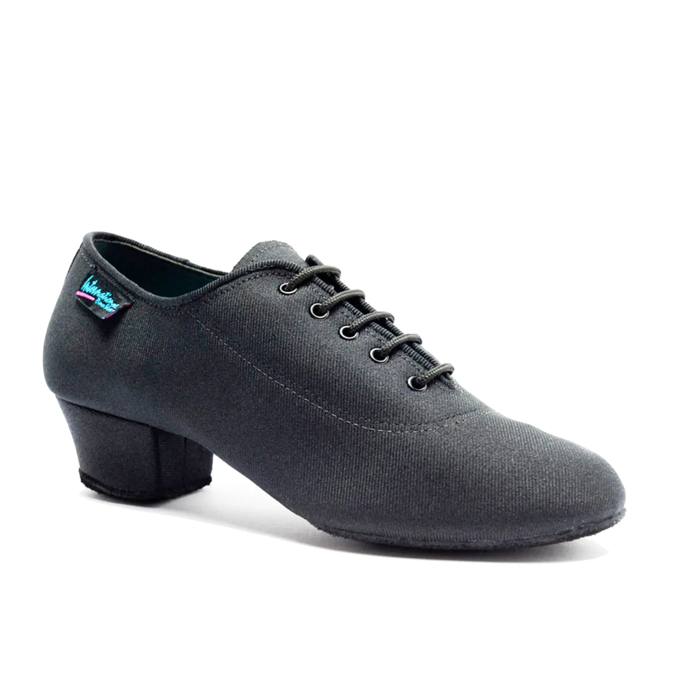 International: Heather: Black Lycra |1.5" Latin | Split Sole | VEGAN