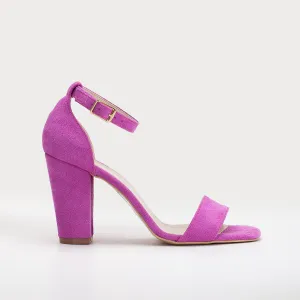 Jess - Fuchsia Suede Sandals