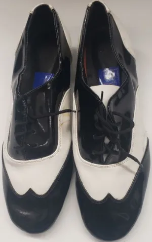 Kaine -- Women's Practice Ballroom Oxford -- Black Patent/White Patent