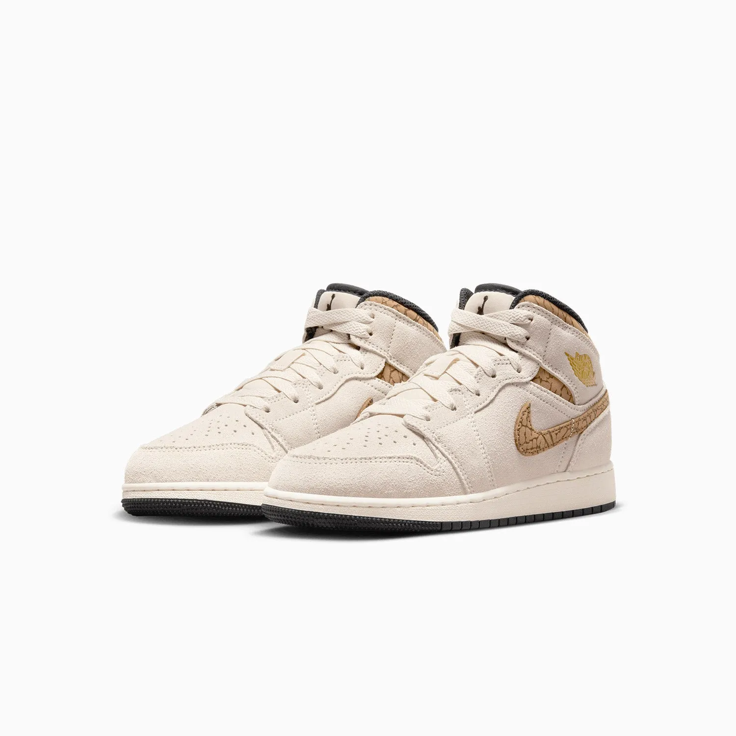 Kid's Air Jordan 1 Mid SE "Brown Elephant" Grade School