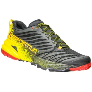 La Sportiva Akasha Trail Running Shoe, Black-Yellow