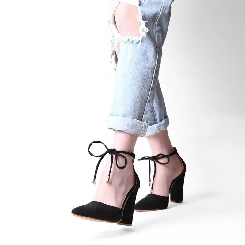 Lace Up Pointed Toe Women Sexy High Heels