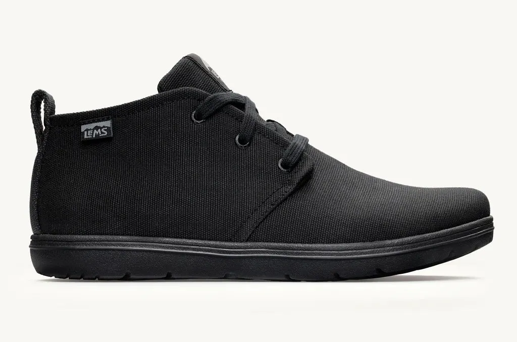 Lems Chukka Boot Canvas Vegan Unisex - Black