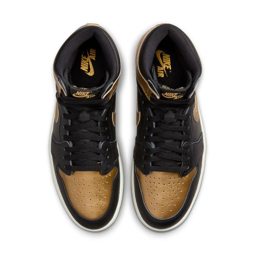 M Air Jordan 1 Retro High OG "Black and Gold" DZ5485-071