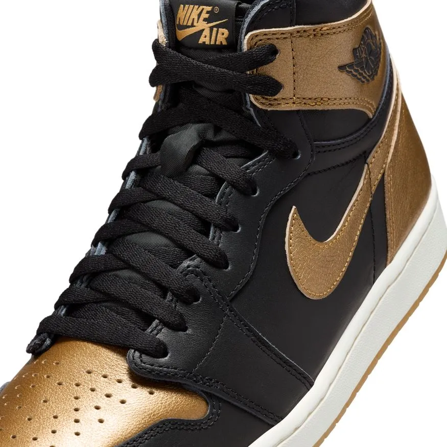 M Air Jordan 1 Retro High OG "Black and Gold" DZ5485-071