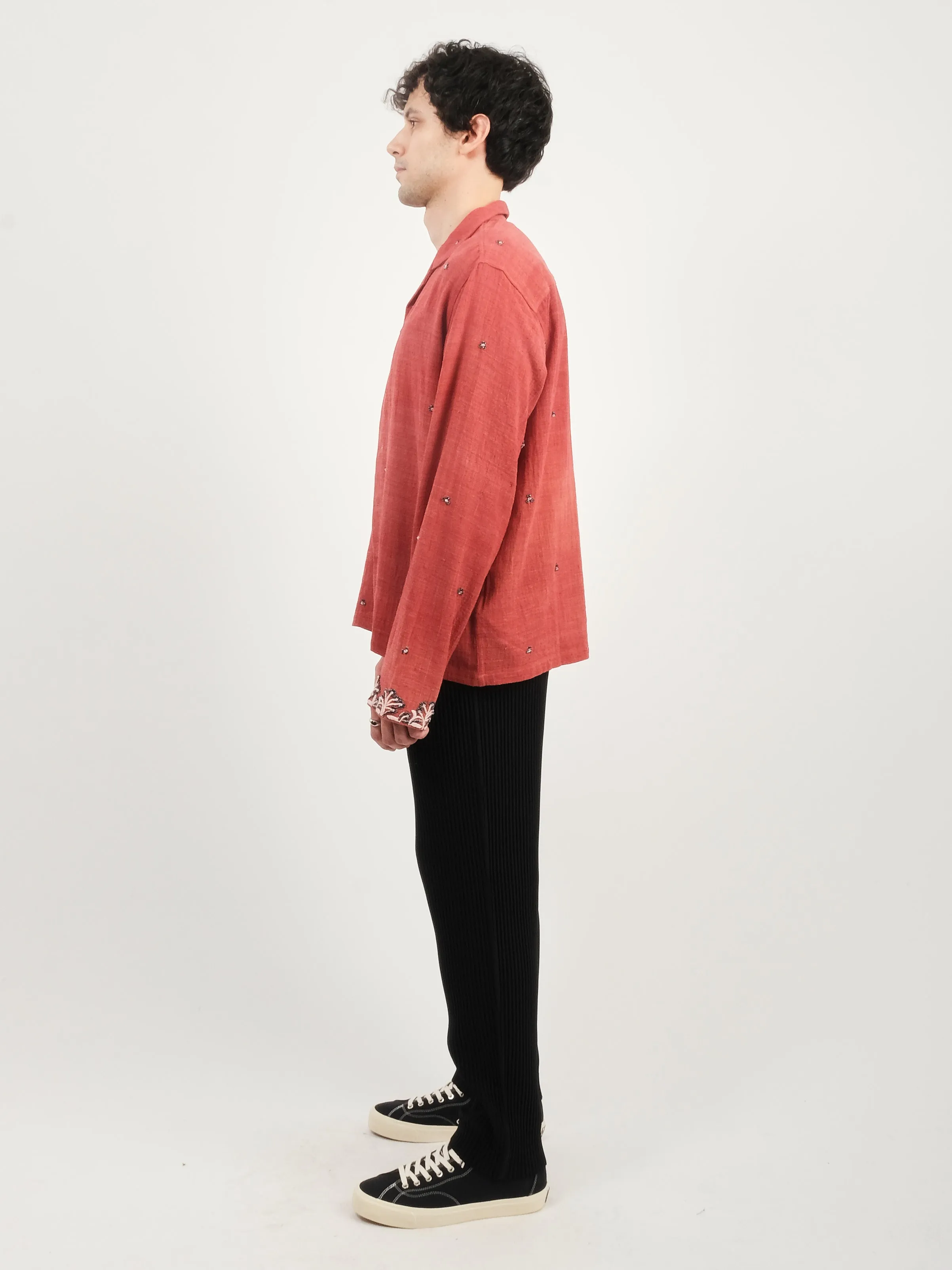 Madder/White/Black Camp Shirt