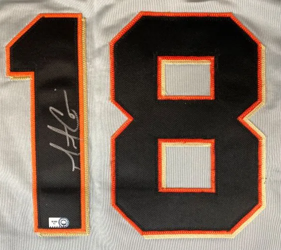 Matt Cain San Francisco Signed Gray Baseball Jersey MLB Hologram