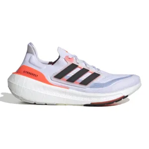 Men's Adidas Ultraboost Light, Cloud White/Core Black/Solar Red, 9.5 D Medium