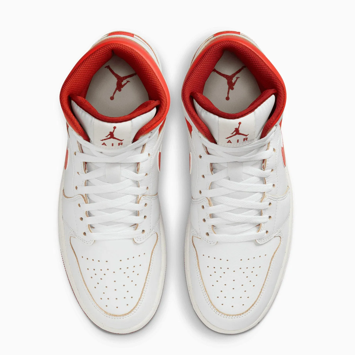 Men's Air Jordan 1 Mid SE "White Dune Red"