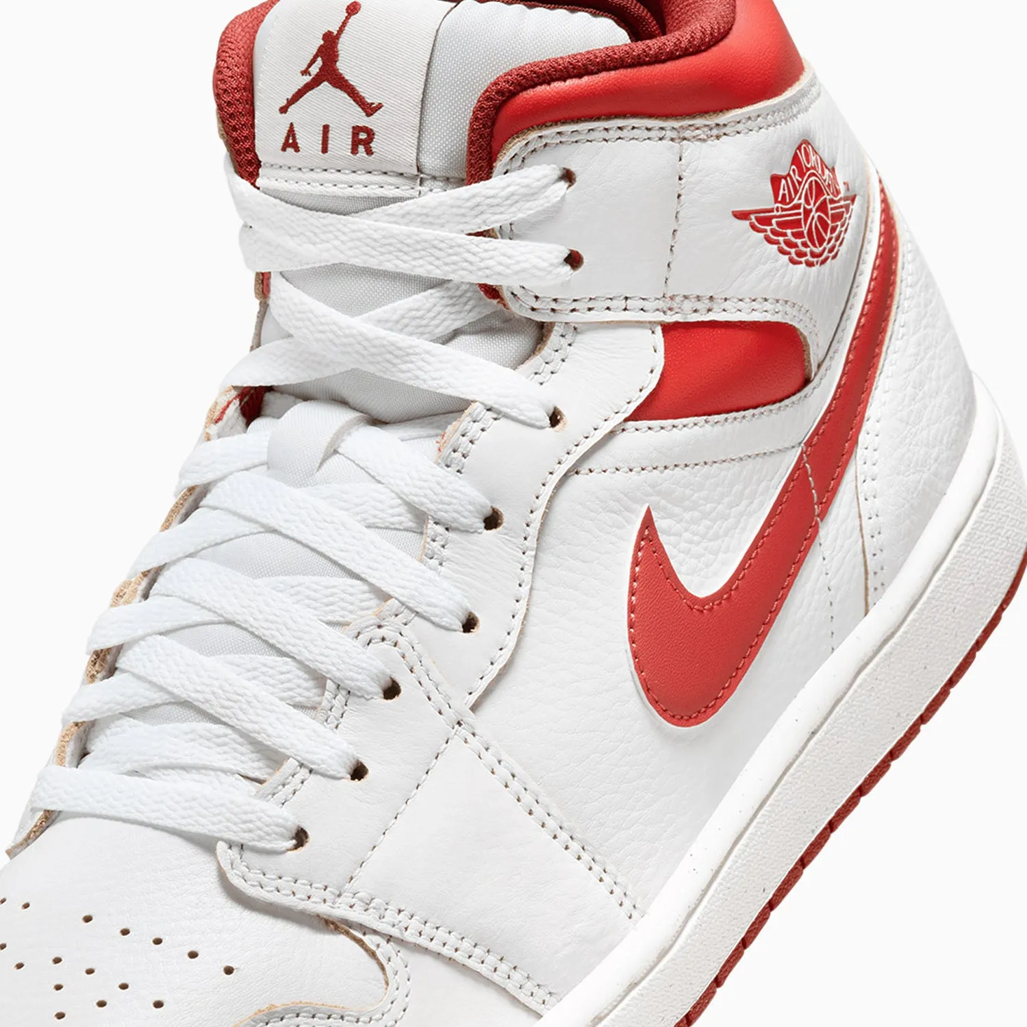 Men's Air Jordan 1 Mid SE "White Dune Red"