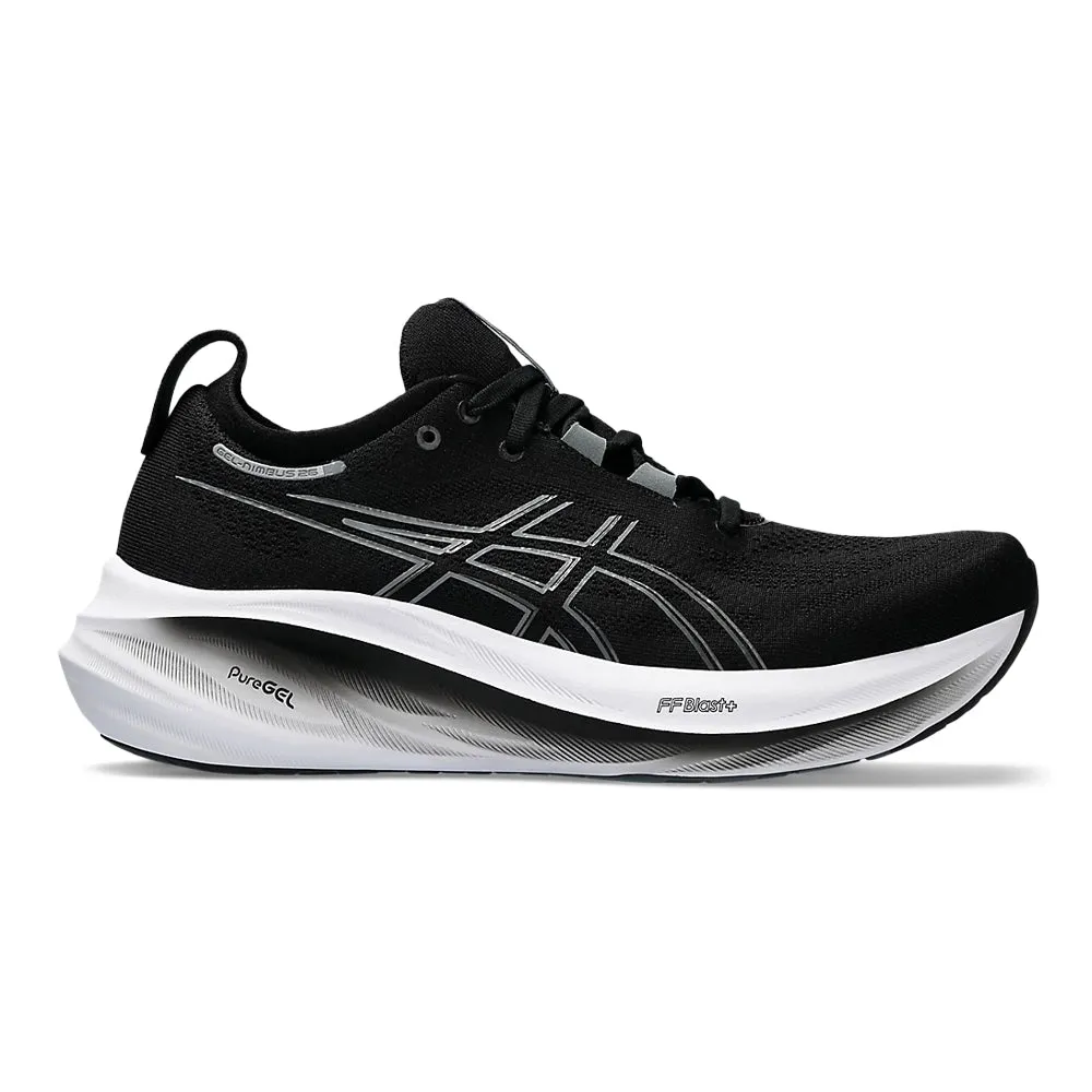 Men's Asics GEL-Nimbus 26, Black/Graphite Grey, 11 4E Extra Wide