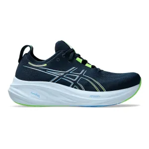 Men's Asics GEL-Nimbus 26, French Blue/Electric Lime, 8 4E Extra Wide