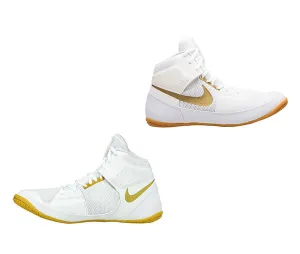 NIKE FURY WRESTLING SHOES BOXING BOOTS US 8-11 White Gold