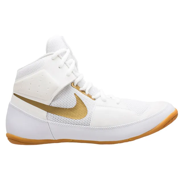 NIKE FURY WRESTLING SHOES BOXING BOOTS US 8-11 White Gold