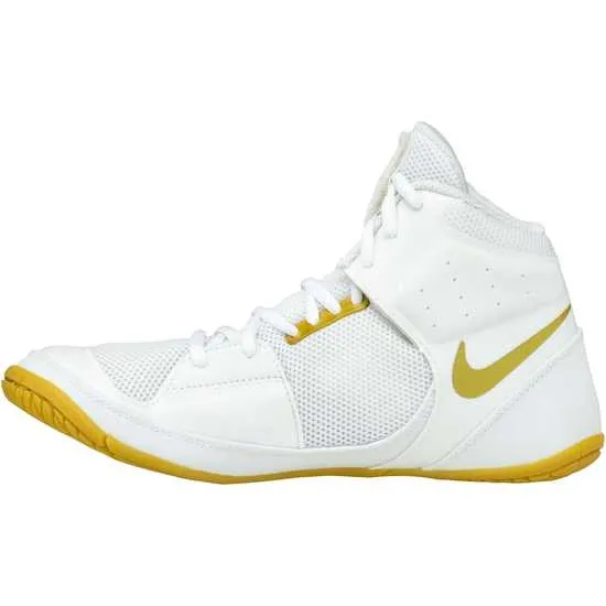 NIKE FURY WRESTLING SHOES BOXING BOOTS US 8-11 White Gold