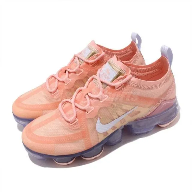 Nike Women's Air Vapor Max 2019 Shoes  Bleached Coral / Metallic Gold / Amethyst Tint