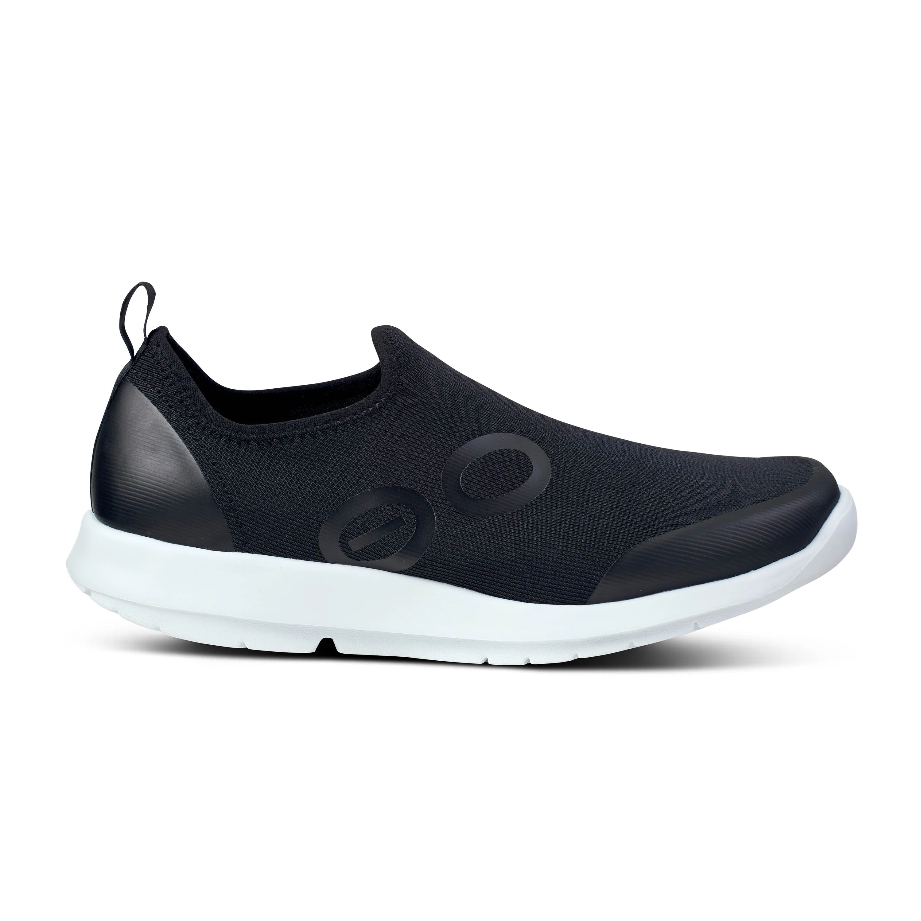 OOFOS OOMG SPORT SHOE - BLACK & WHITE - 5075WHTBLK