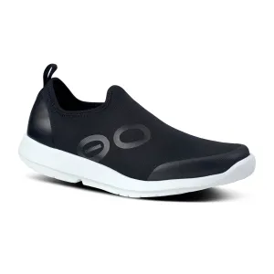 OOFOS OOMG SPORT SHOE - BLACK & WHITE - 5075WHTBLK