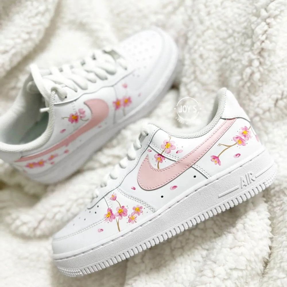 Pink Flowers Custom Air Force 1