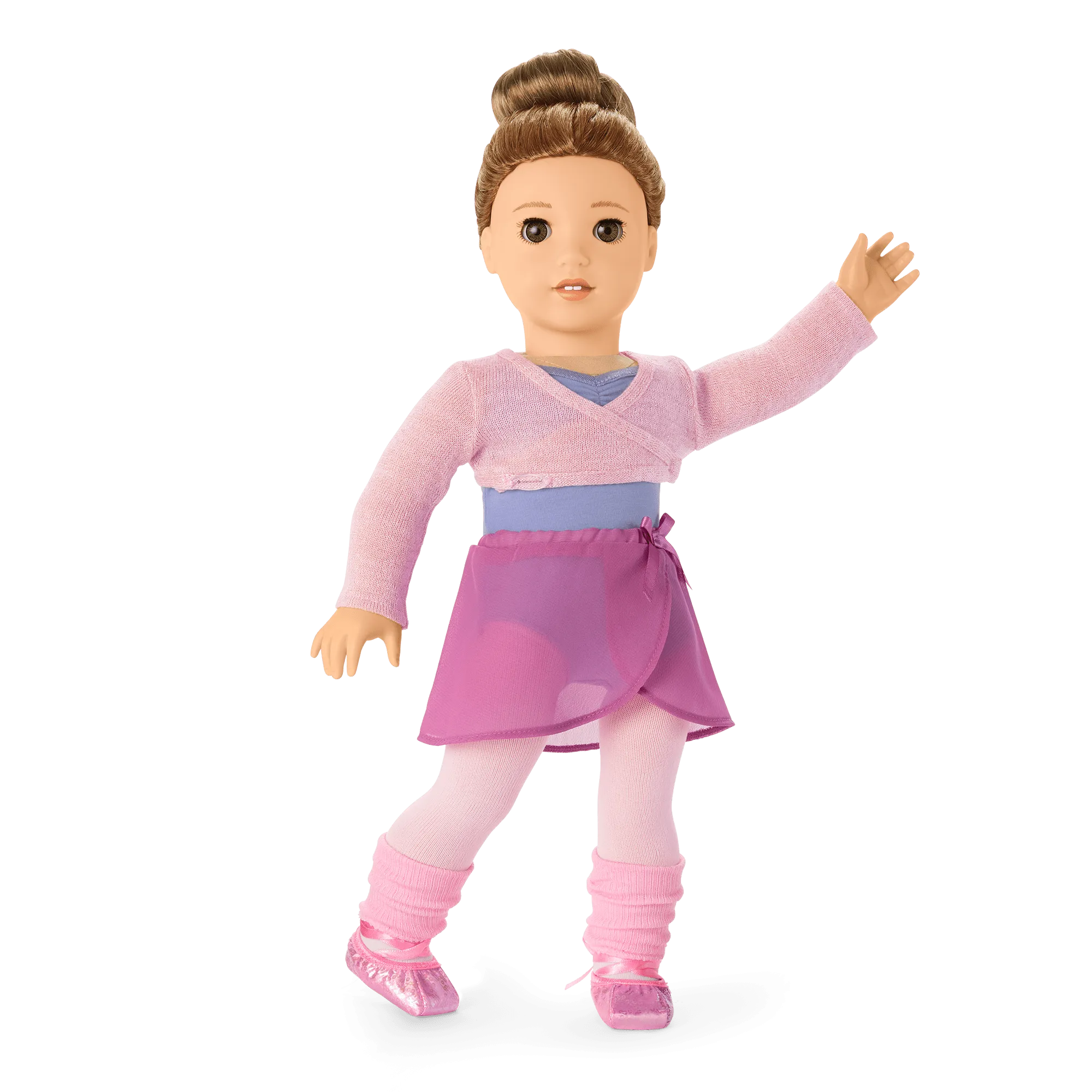 Plié Away Ballet Practice Outfit for 18-inch Dolls