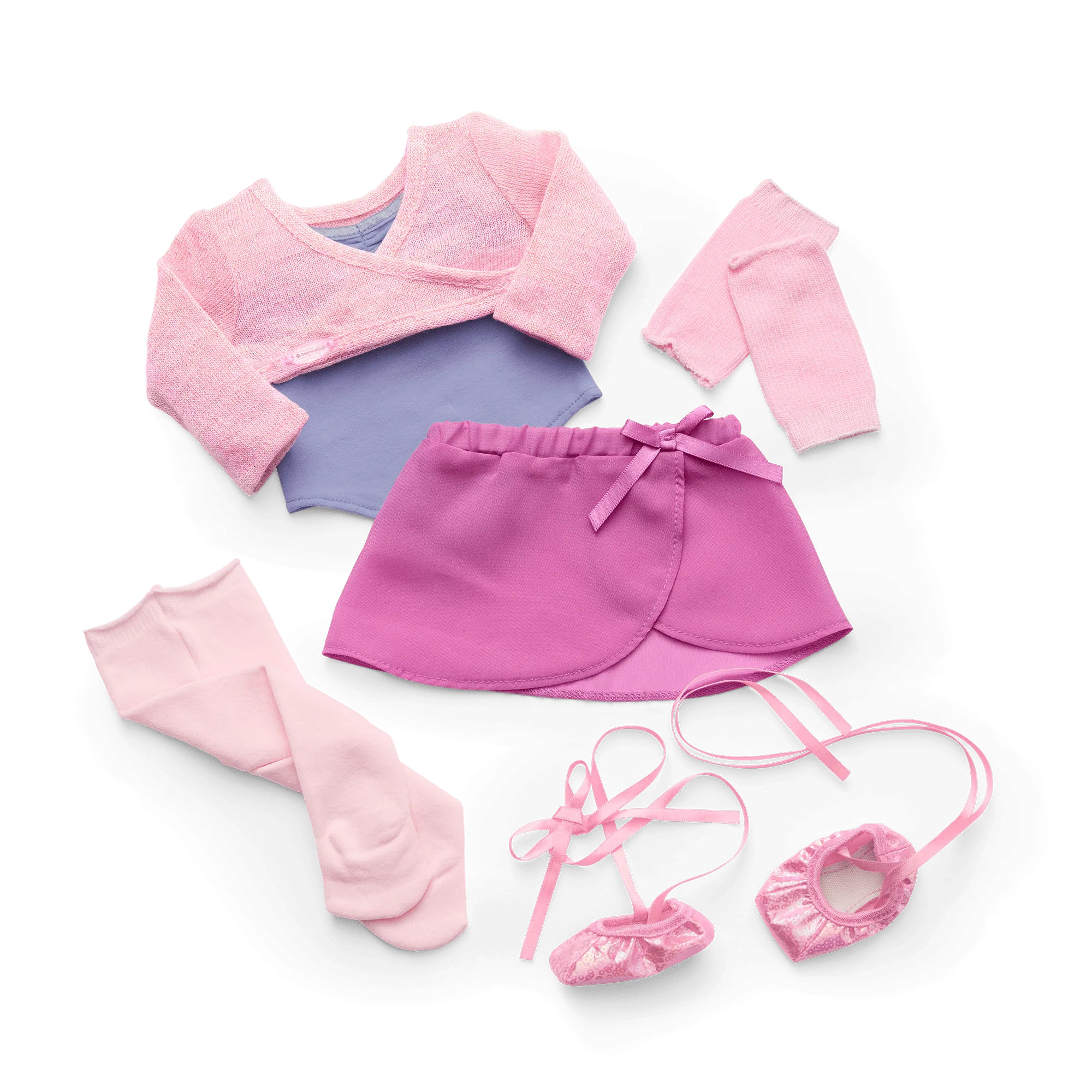 Plié Away Ballet Practice Outfit for 18-inch Dolls