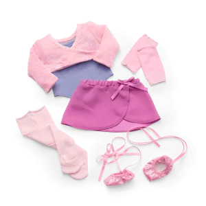 Plié Away Ballet Practice Outfit for 18-inch Dolls