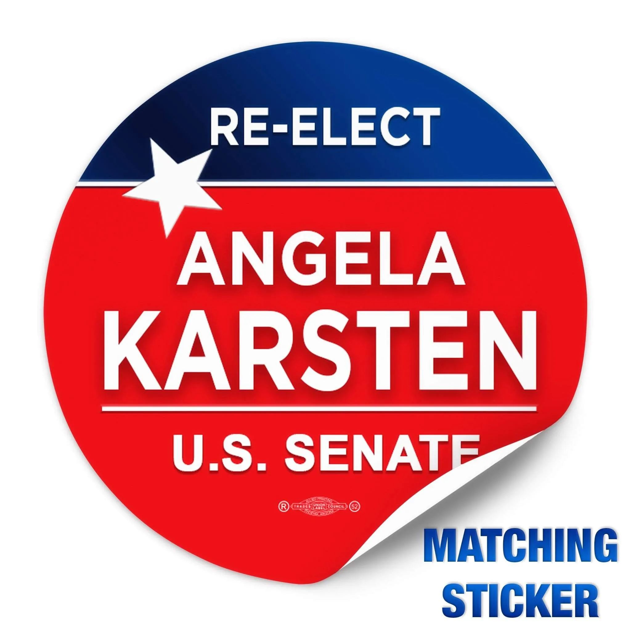 Political Campaign Button Template - PCB-102