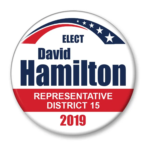 Political Campaign Button Template - PCB-108