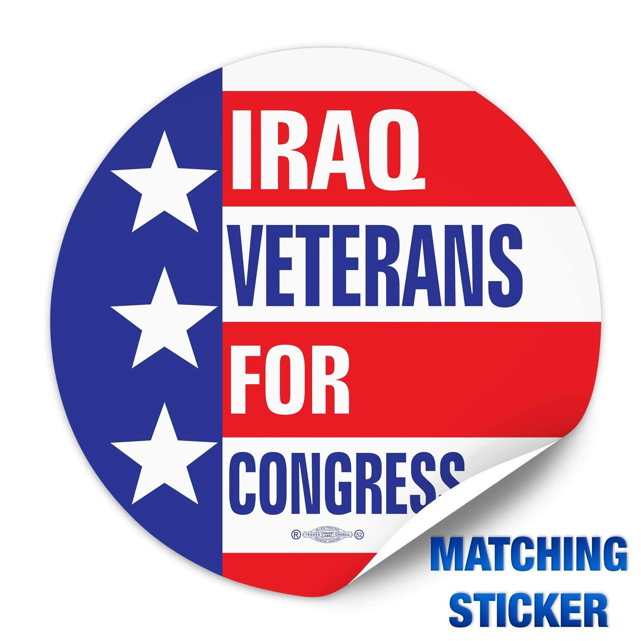 Political Campaign Button Template - PCB-110