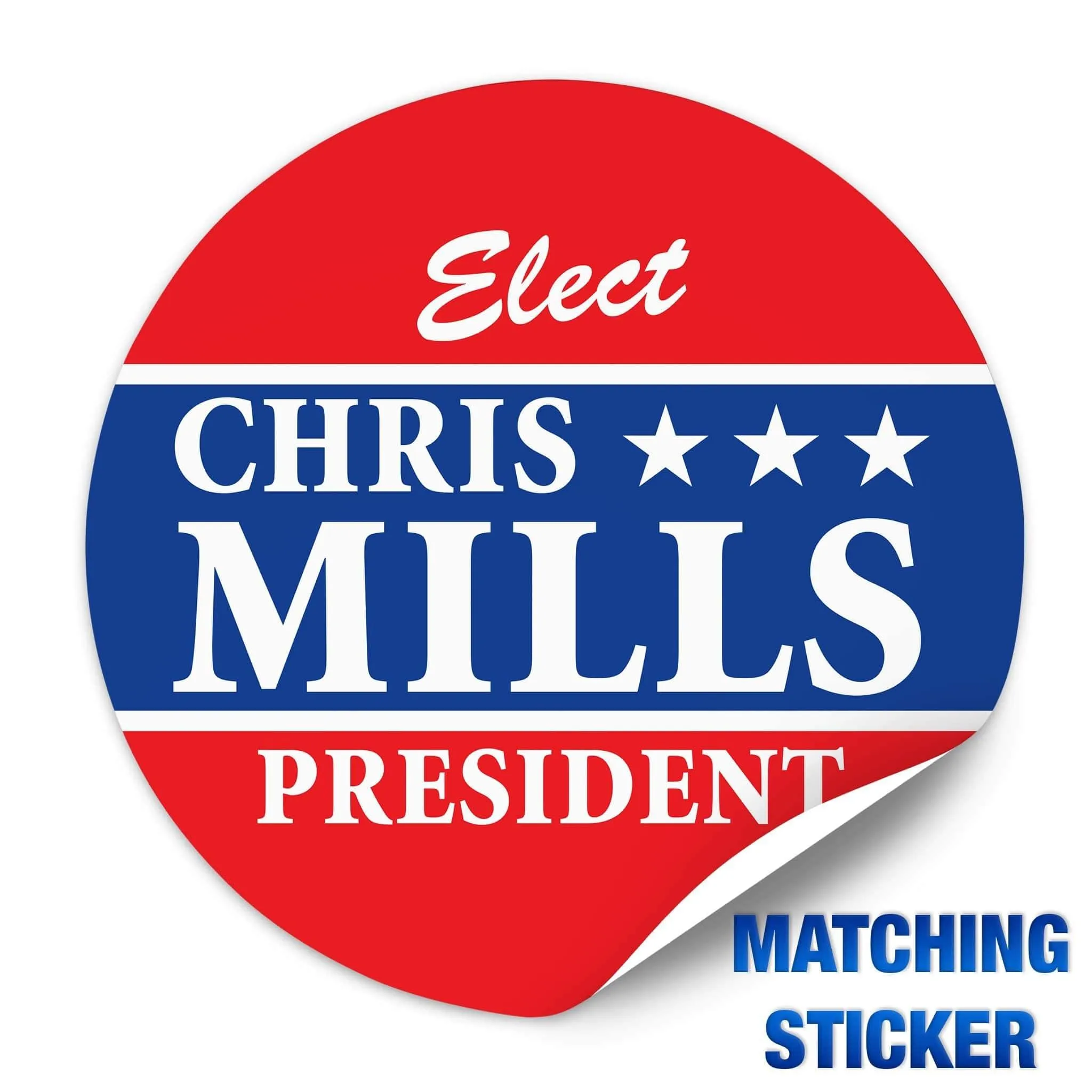 Political Campaign Button Template - PCB-115