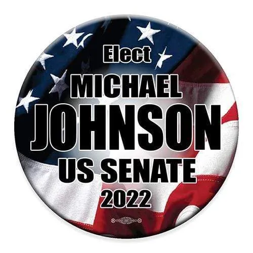 Political Campaign Button Template - PCB-124