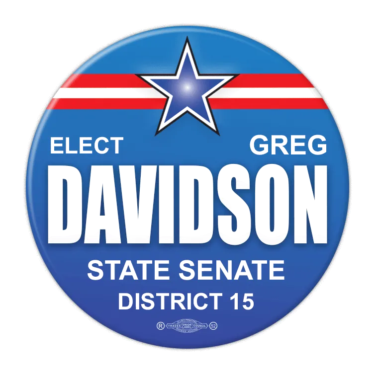 Political Campaign Button Template - PCB-125