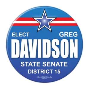 Political Campaign Button Template - PCB-125