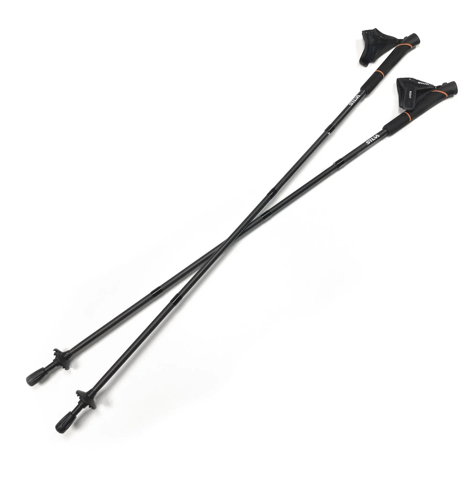 Running poles carbon 105 cm