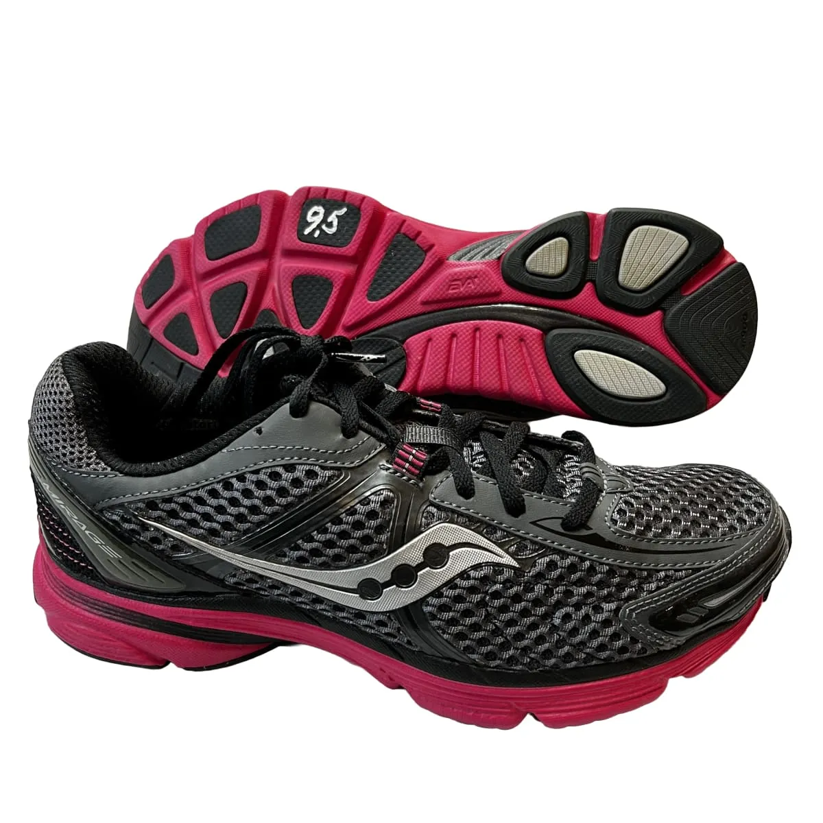 SAUCONY Women's Grid •Mirage• Running Shoe Black/Pink - Preowned