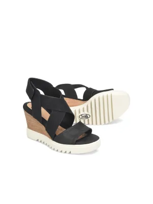 Söfft Uxley Criss-Cross Wedge Sandal