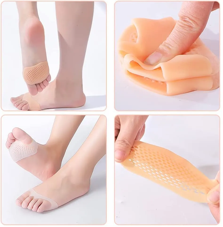 Silicone Honeycomb Foot Pads and Heel Crack Socks Feet Skin Care