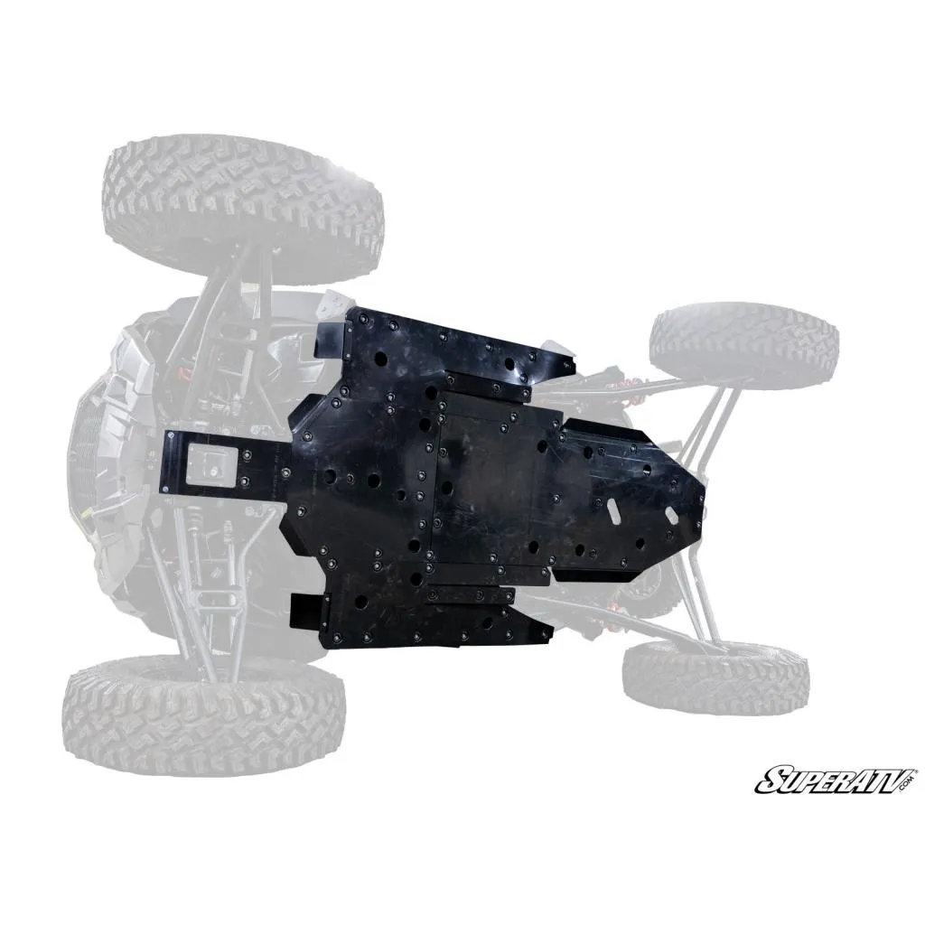 SuperATV Polaris RZR XP Turbo S Full Skid Plate