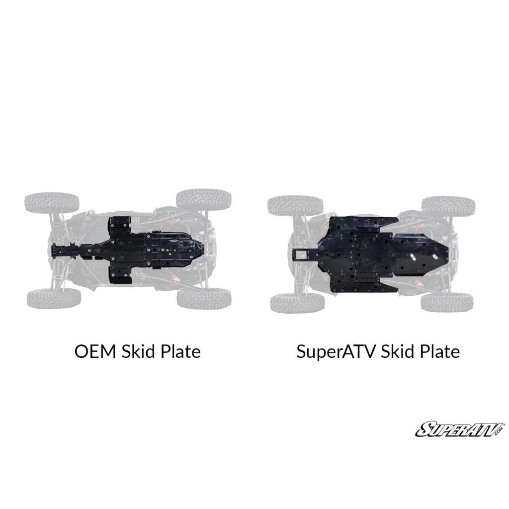 SuperATV Polaris RZR XP Turbo S Full Skid Plate