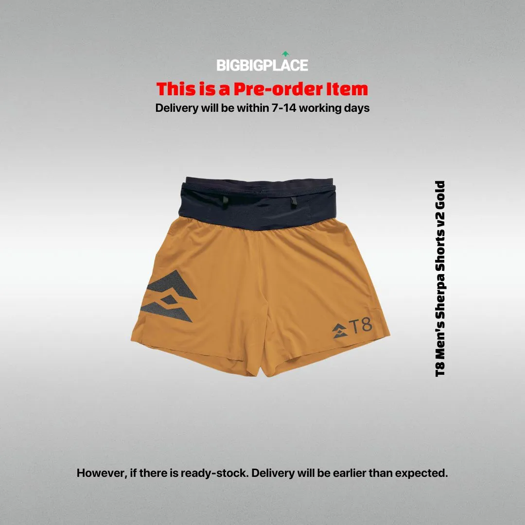 T8 Men's Sherpa Shorts v2 Gold